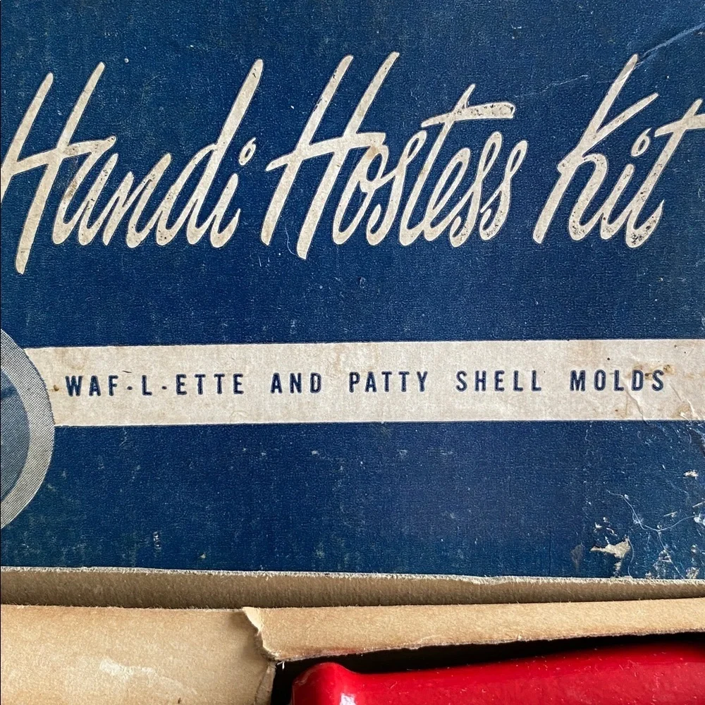 Vintage Handi Hostess Kit Waf L Ette and Patty Shell Molds